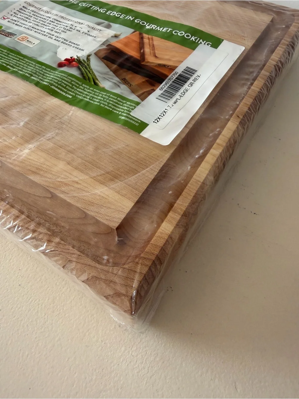 Boos Block Wood Cutting Board Natural Maple Cutting Board with Juice Groove NWT - Picture 6 of 8